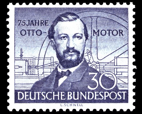 Briefmarke 75 Jahre Otto Motor